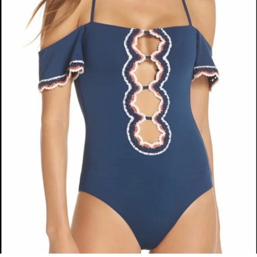 NWOT RARE Becca Medina one piece - Picture 2 of 5